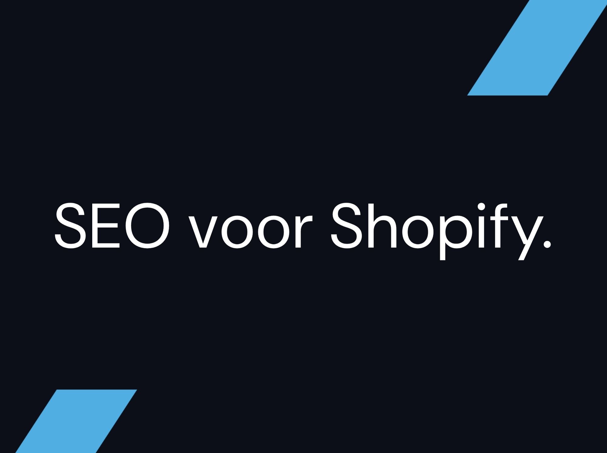 SEO voor Shopify