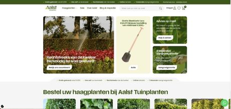 De website gemaakt voor Aalst-Tuinplanten door Boost Creators